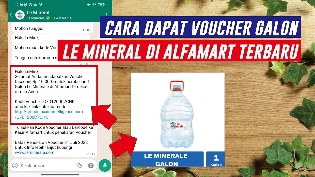 CARA DAPAT VOUCHER GALON LE MINERAL DI ALFAMART TERBARU | DISKON LE