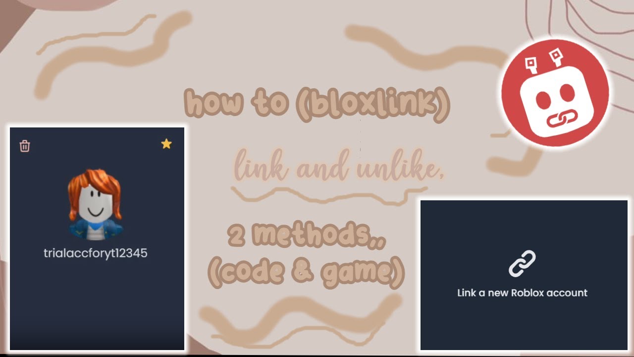 🎀, how to : link, unlink in bloxlink, (2 methods, code & game  verification) 