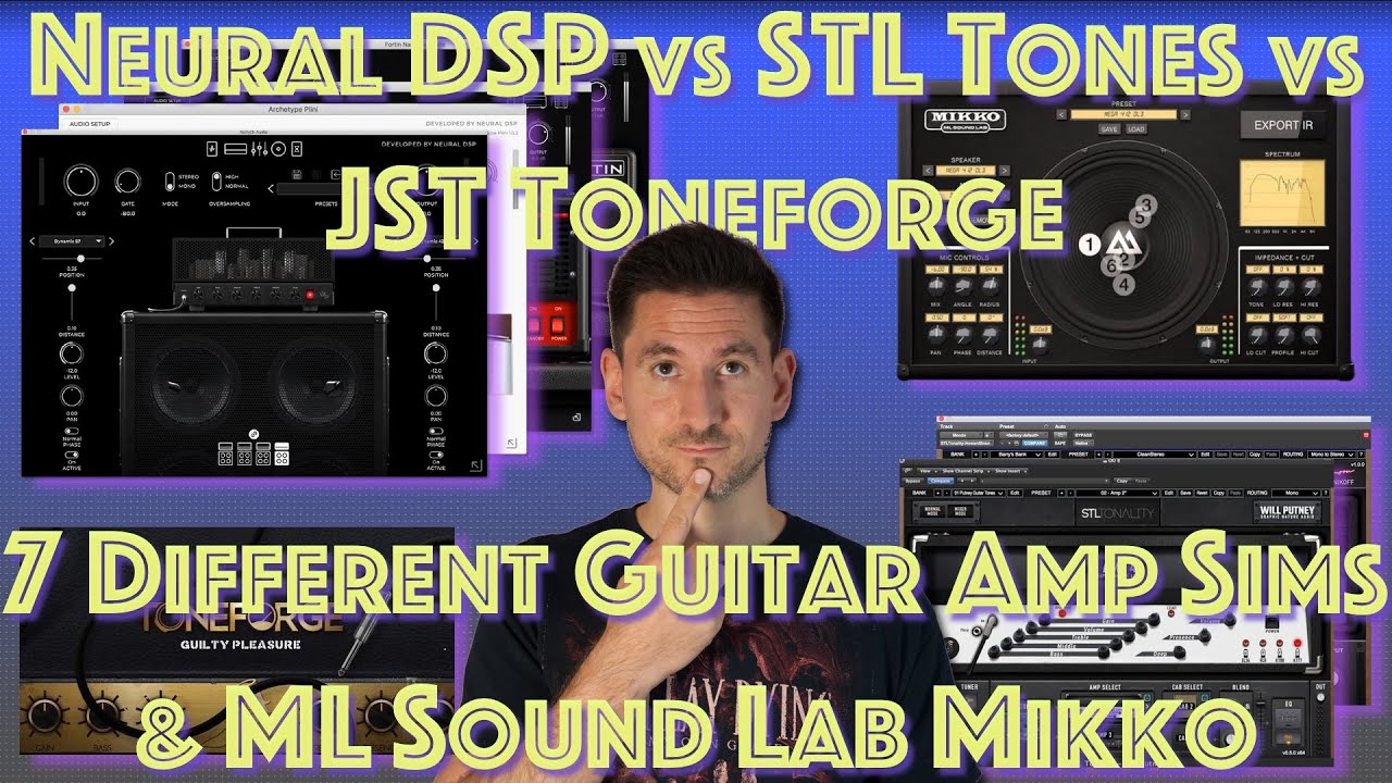 Neural DSP vs STL Tonality vs JST Toneforge: 7 raw Plugin Amp Sounds and ML Sound Lab Mikko Cab Sim