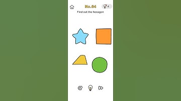 brain out level 64 find out the hexagon? #answer #short
