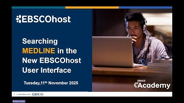 Searching MEDLINE in the New EBSCOhost User Interface