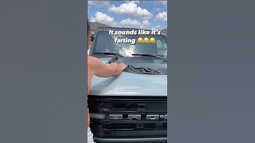 Taking the Wrap off my Bronco and it starts farting #ford #fordbronco #bronconation