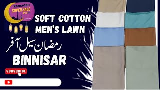 2024 Ramazan Sale Offer | Men’s Wear Voil Cotton by BinNisar | Wholesaler in Faisalabad