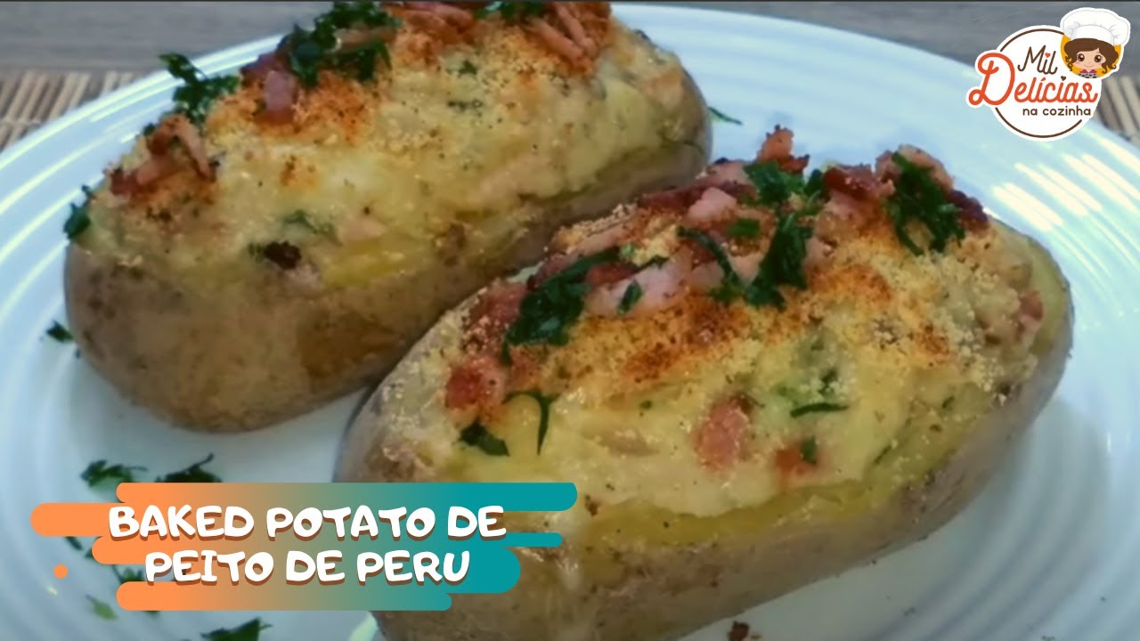 BATATA RECHEADA GRATINADA (Baked Potato) - MIL DELÍCIAS NA COZINHA
