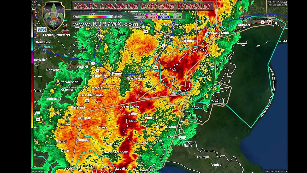 02-14/15-26 Live Severe Weather for South Louisiana