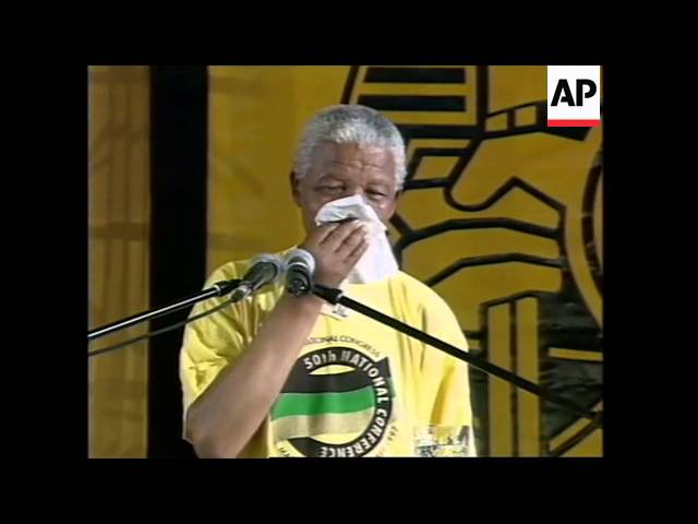 Mandela Speech At the ANC 50TH NATIONAL CONFERENCE