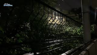 Rain Sound Effects | Light Rain From Apartment Balcony | Free Sound Effects | Drizzling Sound Effect