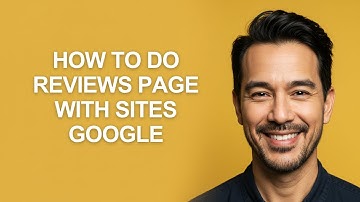 How to Do Reviews Page with Sites Google - KevinHowTo
