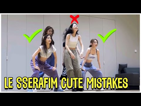 LE SSERAFIM Cute Mistakes Compilation