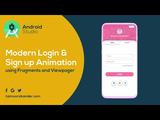 How to Create login form in Android studio 