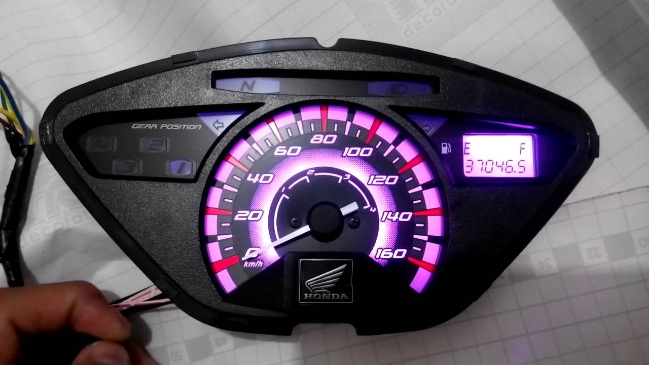 Custom Backlight Speedometer Supra X125 YouTube