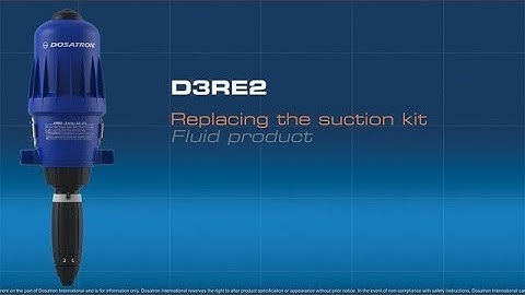 How to replace the suction kit (fluid product) of a D3RE2 Dosing Pump?
