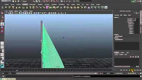 Maya ncloth tutorial : Tattered flag
