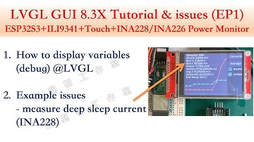 LVGL GUI 8.3X 教學及各種問題(EP1) INA226 INA228 INA219用在 Platformio Arduino ESP32S3 LVGL 8.X 時碰到的問題及解決方法