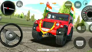 RED THAR OFFROAD VILLAGE DRIVING MODIFIED THAR ON OFFROAD SATANT