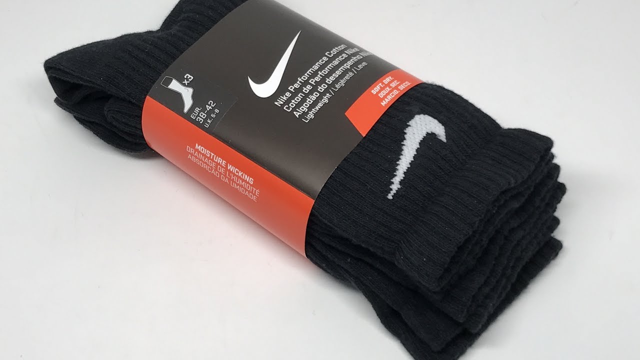 performance cotton cushioned nike socks