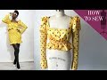 How To Sew A Romantic Square Neck Puff Sleeve Top Set