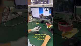 MSATA to SATA adapter card - reusing old hard drives. #factory #hub #music #computer#card reader