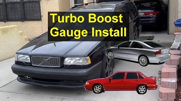 How to install a turbo boost gauge, detailed version.