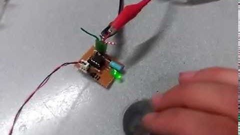 555 timer with piezo trigger on perfboard