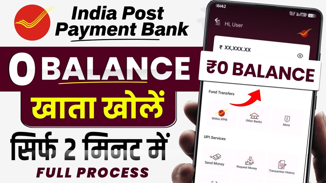 India Post Payment Bank Account Opening Online 2026 || IPPB Zero Balance Account Opening Online