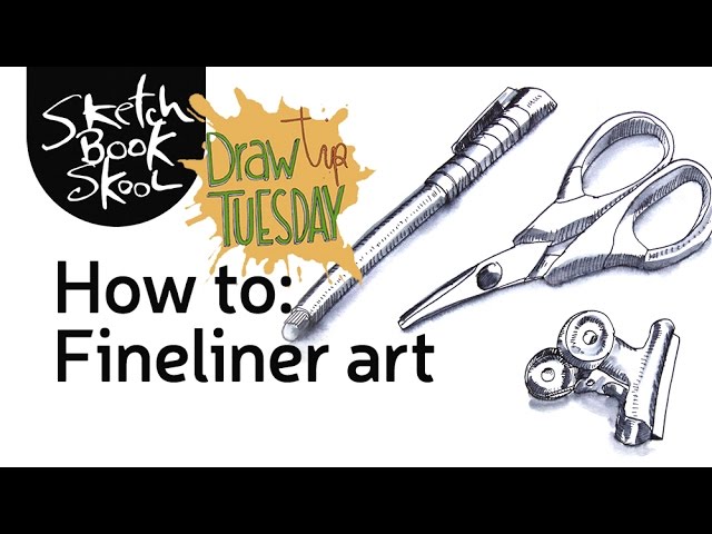 How To Use Fineliner Drawing Pens  Zieler Fineline Drawing How To Guide