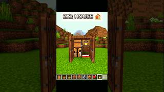 2X2 House 🏠 in Minecraft! Best Build Hack!#minecraft #shorts