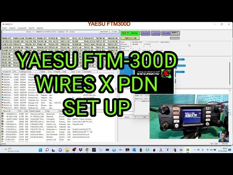 YAESU FTM300 Wires X PDN Set Up using SCU Cable - YouTube