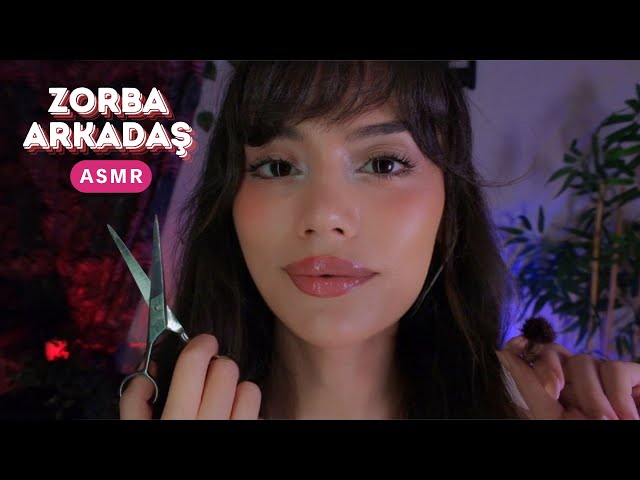 ASMR - Zorba ama seni çok seven arkadaşın kaşlarını düzeltiyor 😴