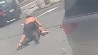 Video shows violent scuffle that led to off-duty officer getting shot
