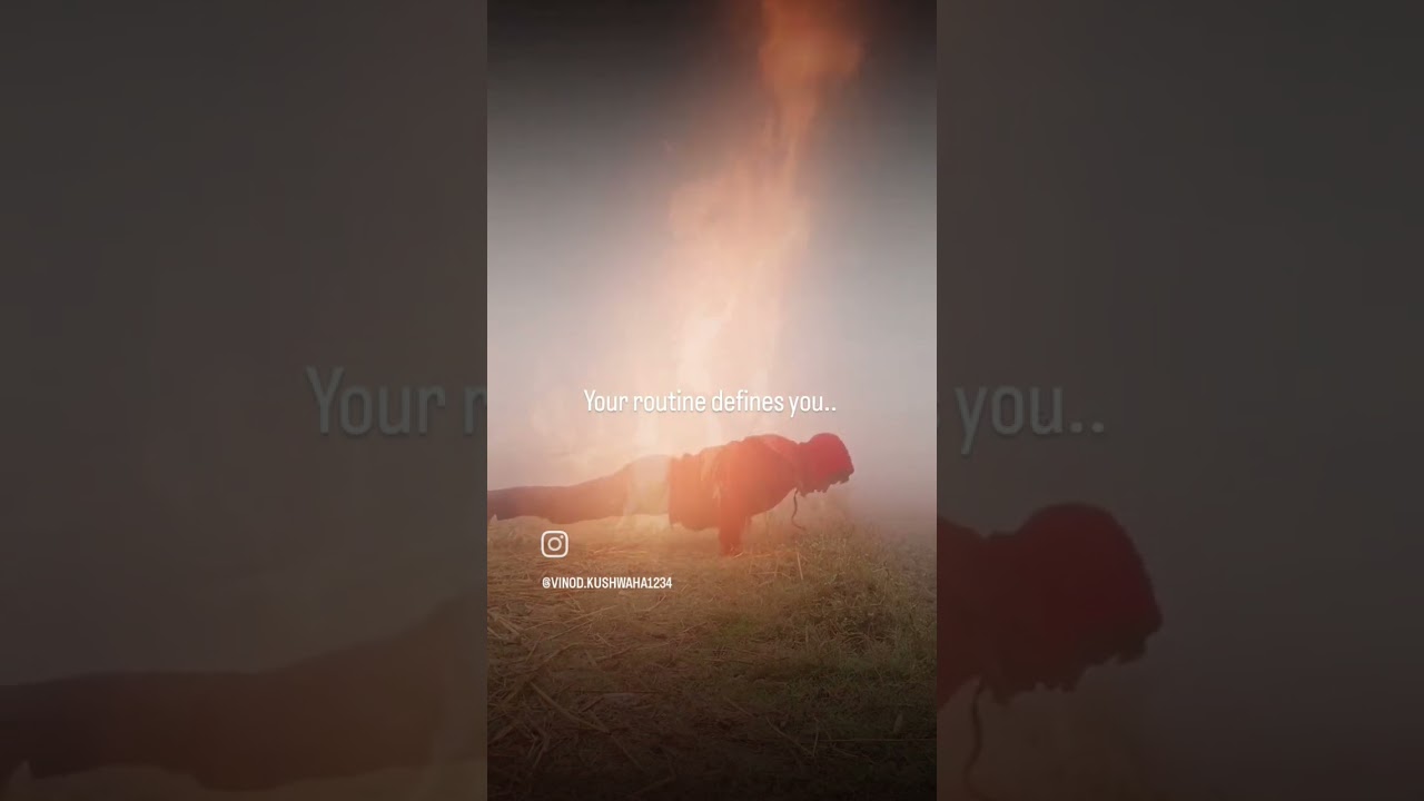 Your routine defines your diciplane