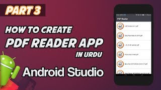 Celebrity Android Studio Tutorial - How to Create PDF Reader App | Part 3 Wealth
