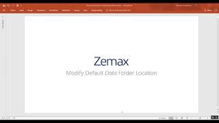 OpticStudio 17 Beta Program: Modify Default Data Folder Location