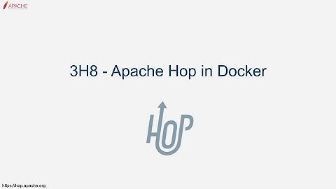 3H8 - Apache Hop in Docker