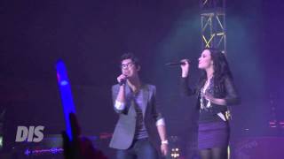 Joe Jonas & Demi Lovato perform 'This is Me' live at Epcot in Walt Disney World