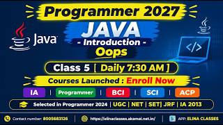 Full Class 5 Java Introduction | Oops Concept | RSPC Programmer | Computer Teacher Update