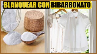 Cómo blanquear la ropa bicarbonato - YouTube