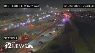 Eastbound lanes of I-10 at 67th Avenue to remain closed for several hours, DPS says