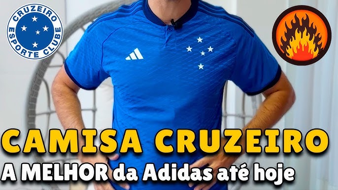 Nova camisa do Cruzeiro tem faixa branca e escudo fechado