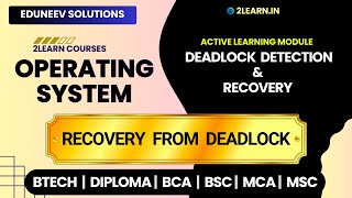 Deadlock Detection and Recovery | Recovery from Deadlock in Operating System | OS