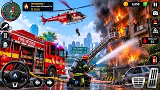 US Fire Truck Rescue Sim Game - Racing Against Flames to Save the City (2026) - Android GamePlay screenshot 1