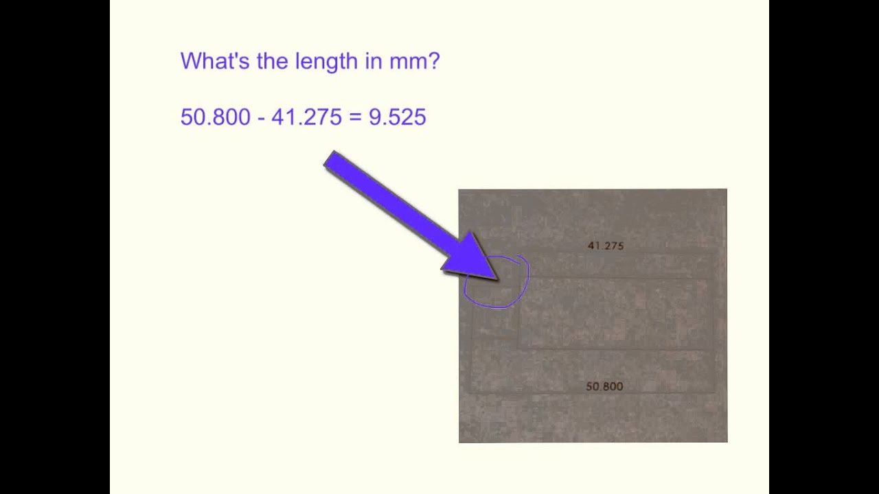 Metric to Standard: Blueprint/Machining