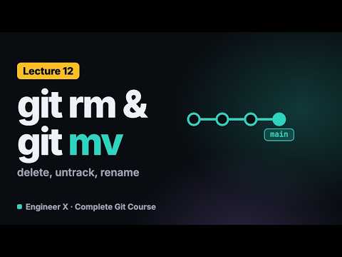 git rm, git rm --cached and git mv: Delete, Untrack and Rename Files | Git Course L12