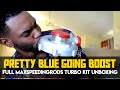 Pretty Blue Going Boost!! Full Maxspeedingrods Turbo kit unboxing