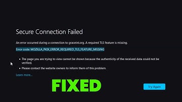 How to FIX Secure Connect Failed Error - MOZILLA_PKIX_ERROR_REQUIRED_TLS_FEATURE_MISSING | OCSP