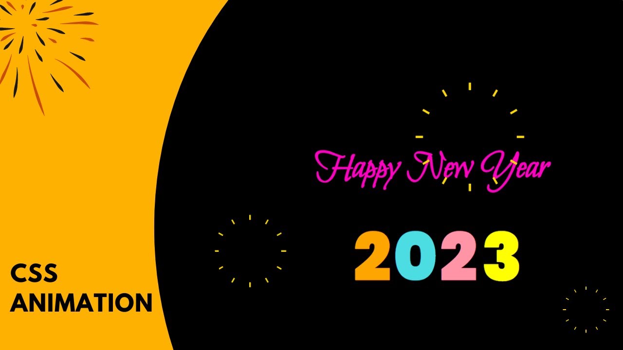CSS Animation | Happy New Year - YouTube