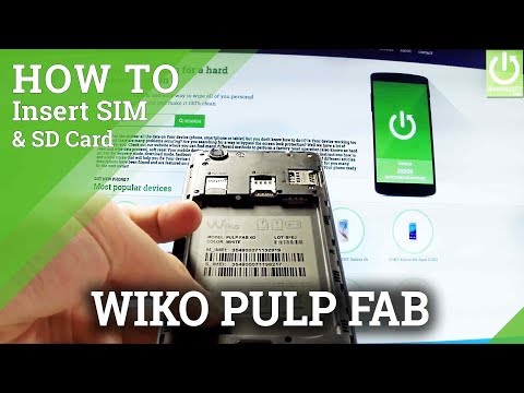 Inserting SIM and MicroSD Card in WIKO Pulp FAB