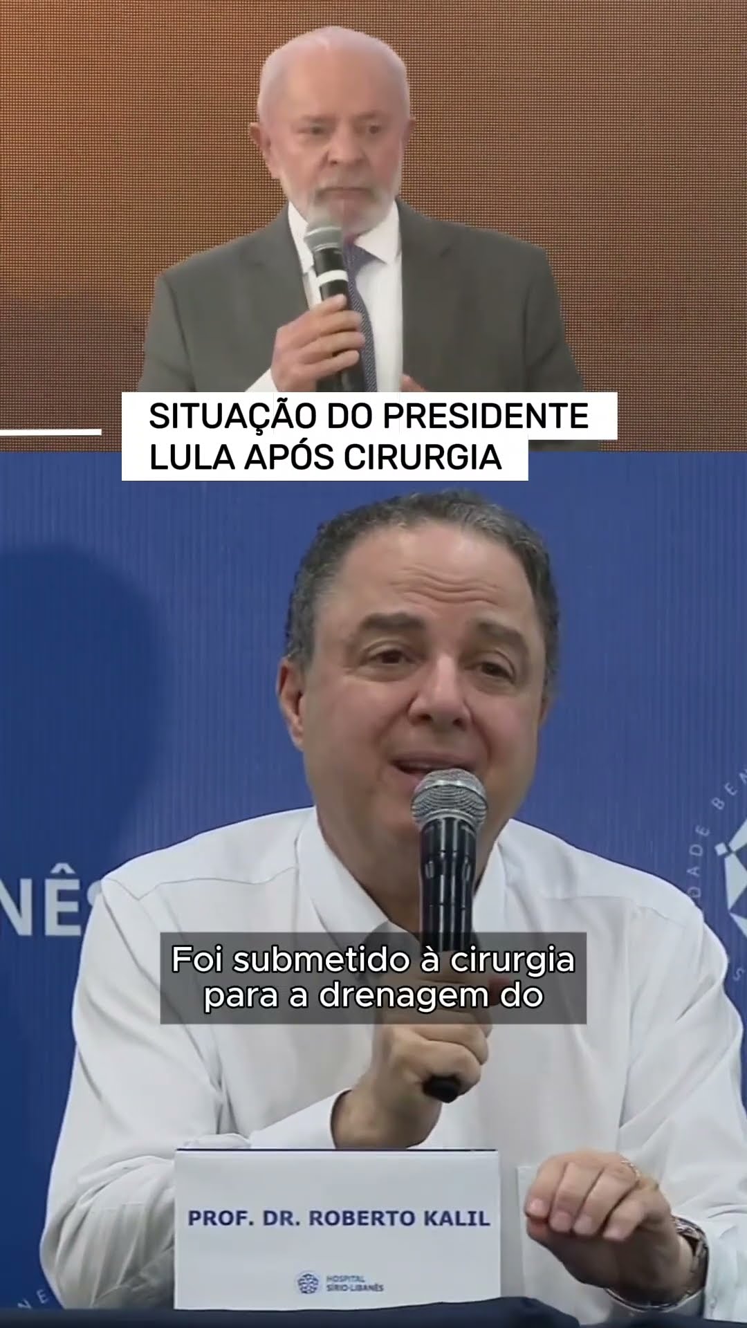 Lula está estável, conversa normalmente e se alimenta, diz médico Roberto Kalil #shorts