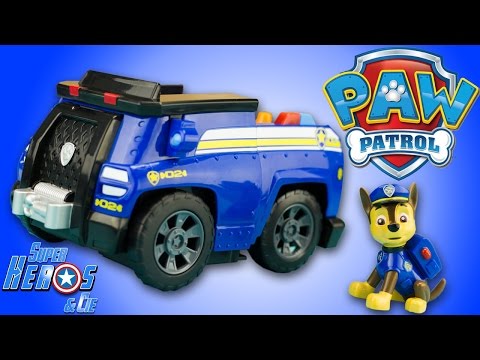 Toy Paw Patrol Chase's Cruiser on-a-roll Police Car 4k 