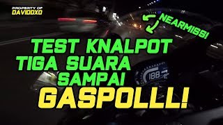 Knalpot Tiga Suara 3Tech CBR250RR - Test Ngebut - Nearmiss Motor Belok Kanan Mobil Belok Kiri!